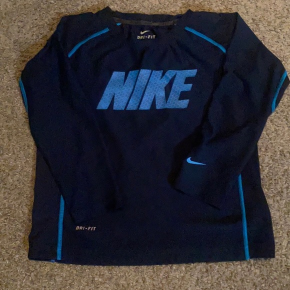 Nike Dri-Fit blue long sleeve tee size 7 - Picture 1 of 2